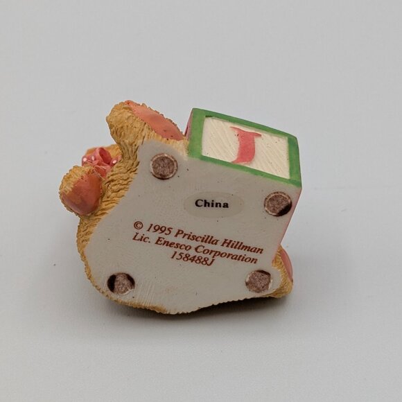 Cherished Teddies Bear with ABC "J" Block (158488J) 1995 - Picture 7 of 10